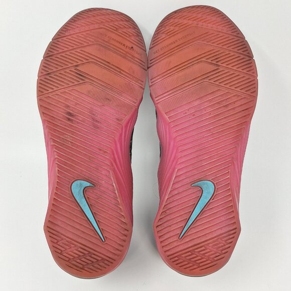Nike React Metcon AMP Black Blue Fury Pink Cross Training Shoes Men's Size 10.5 - Picture 15 of 16